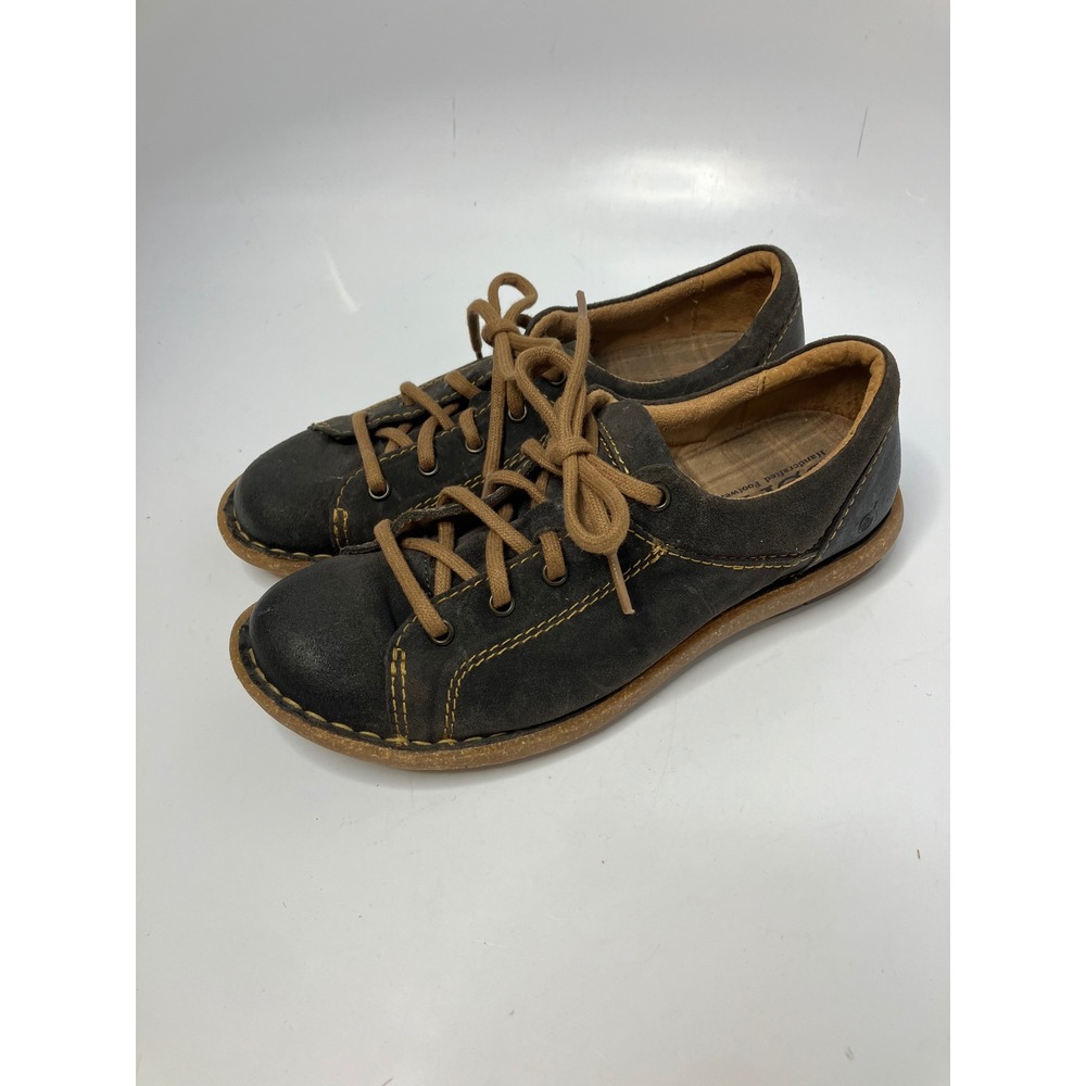 Born Trevan charcoal gray Nubuck sneakers women's size 8 boho cottagecore casual